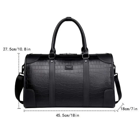 Premium Leather Weekender Duffle Bag | Ignatius