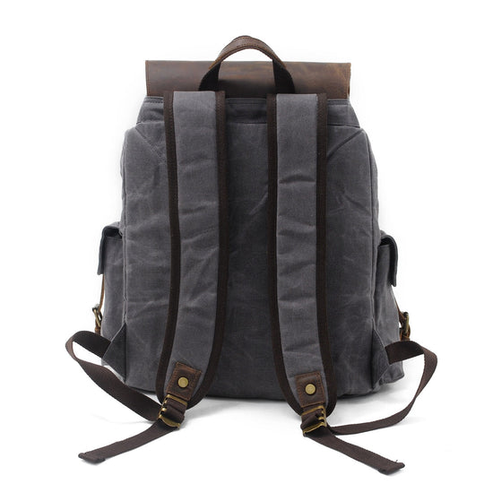Jacob - Vintage Waxed Canvas Backpack