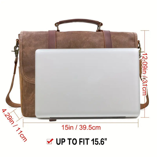 Brett - Men’s Large Capacity Waterproof Canvas Messenger Bag
