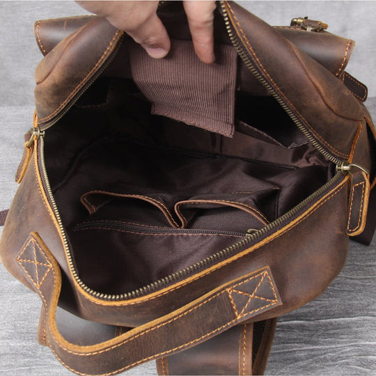 Tan Leather Backpack | Corbinian