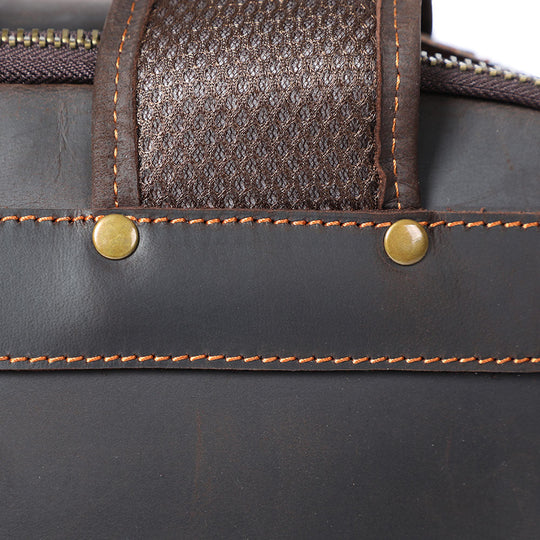 Andrew - Men’s Leather Laptop Rucksack