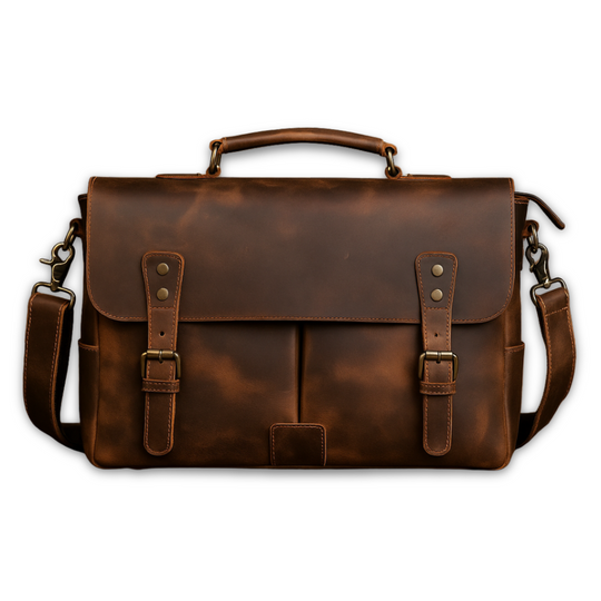 Premium Leather Weekender Duffle Bag | Ignatius