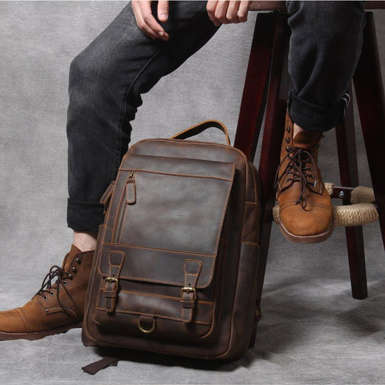 Tan Leather Backpack | Corbinian